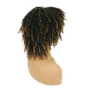 Dreadlock Synthetic Braiding Short Wigs for Black Women Crochet Twist Braids Wigs Afro Curly Synthetic Hair Braiding Wig African Hairstyle (M1B/27) Magibrunette