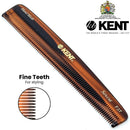 Kent F3T Handmade Dressing Table Comb for Men and Women, All Fine Tooth Hair Comb Straightener for Everyday Grooming Styling Hair, Beard and Mustache, Saw Cut and Hand Polished, Made in England KENT