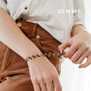 GIMME Spiral Bands. No Crease Coil Hair Ties, Strong Grip Without Pulling or Snagging, No Crease Phone Cord Hair Ties. 10ct. Blonde Brunette (Neutral) GIMME