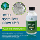 Dimethyl Sulfoxide (DMSO) 99.95% Pure Liquid |8 oz. DMSO Pharma Grade Non-diluted | Undiluted & Odorless, Contained in Premium Glass Bottle Infinity Warehouse