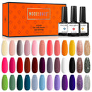 Gel Nail Polish 36 Pcs Colors Fall Holiday Gel Polish Soak Off Gel Nail Kit Glitter Nail Art Starter Kit Beauty Gifts Set Box by Modelones modelones Store