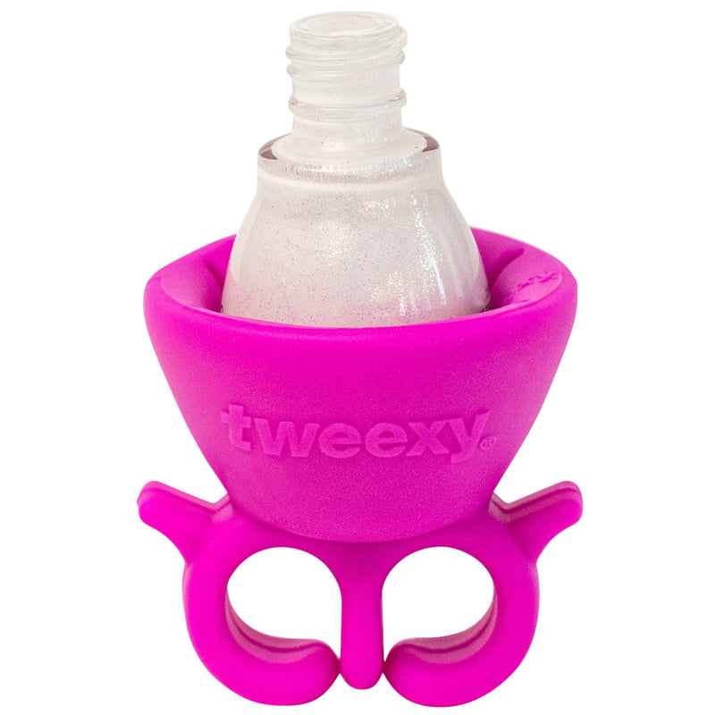tweexy Wearable Nail Polish Holder Ring, Fingernail Polishing Tool, Manicure and Pedicure Accessories (Passion) tweexy