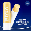 NIVEA Milk and Honey Lip Care, Moisturizing Lip Balm Stick with Shea Butter, 4 Pack of 0.17 Oz Sticks NIVEA