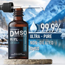 99.9%+ Pure DMSO Pharmaceutical Grade, Non-Diluted Dimethyl Sulfoxide, Low Odor DMSO Liquid in Amber Glass Bottle with Precision Dropper Infinity Warehouse