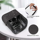 Makeup Brush Case Makeup Brush Holder Travel Makeup Bag for Women Cosmetic Bags Stand-up Brush Cup Professional Makeup Artist Storage Organizer with Shoulder Starp and Adjustable Dividers (Black) TANTO