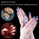Noverlife 1100PCS Deep C/U Curved Square Shape French False Nail Tips, 11 Sizes, Long Acrylic Half Cover Fake Nail Tips, Artificial Nail art Finger Tips for Salon DIY Mani-pedi Nail Design Practice Noverlife