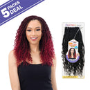 FreeTress Crochet Braids Boho Hippie Braid 12" (5-PACK, 1B) MilkyWay