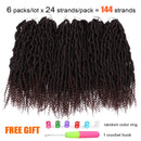 6 Packs Bomb Twist Crochet Hair 14 Inch Spring Twist Crochet Braids Pre-looped Mini Passion Twist Braiding Hair Senegalese Spring Twist Nubian Twist Kinky Curly Synthetic Hair Extensions (T33