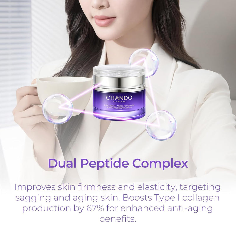 Repair Face Cream (55g/1.94oz) - Facial Essence Moisturizers with Peptides & Hyaluronic Acid & Ceramides for Renew Resurfacing, Visibly Hydrates & Plumps Skin Infinity Warehouse