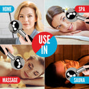 Ice Globes For Facials | Unbreakable Steel Cooling Roller | Cryo Sticks for Face | Massager For Face Neck & Eyes | Skin Care For Dark Circles, Puffiness, Wrinkles, Collagen Production (BLACK) PRIME Fitness