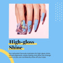Beetles Gel Nail Polish, 1Pcs 15ML Blue Color Soak Off Gel Polish Nail Art Manicure Salon DIY at Home beetles Gel Polish