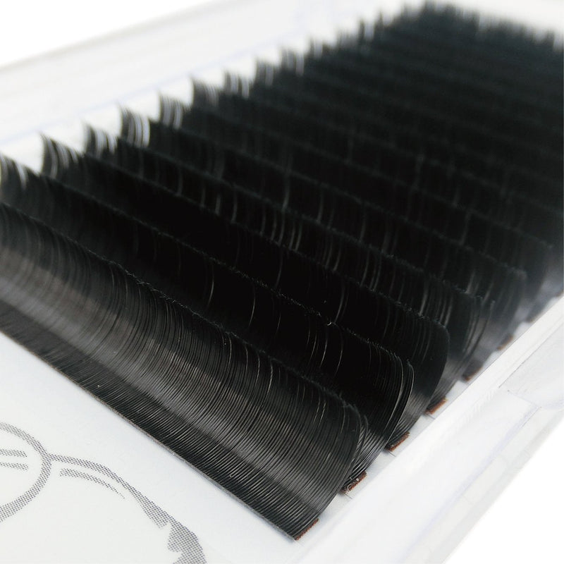 BEYELIAN Beauty Flat Eyelash Extensions Premium Silk Classic Setting Lash Natural Soft Lightweight C Curl 0.15mm 10mm BEYELIAN