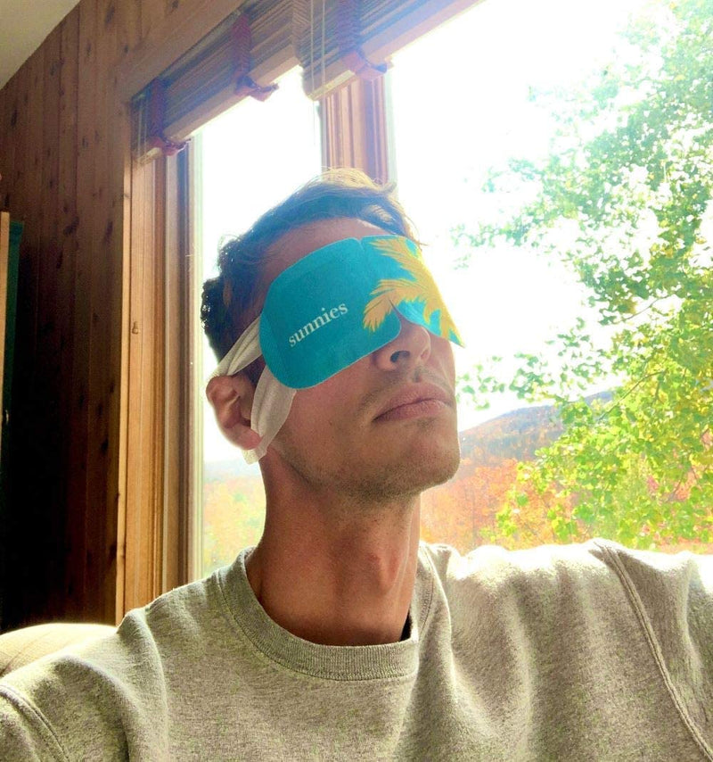 Self-Heating Steam Eye Mask Compress for Dry & Tired Eyes, Longest Lasting (40+ mins), Disposable, No Microwave, Sleep Better, Headache Relief, Puffiness and Dark Circles, Combine with Gold Hydrogels Sunnies