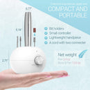 MelodySusie Portable 28000 RPM Electric Nail Drill with Bits, 56 Sanding Bands, Compact Nail Drill Machine for Acrylic Nails Professional Shaping, Gel Nails Manicure Pedicure Polishing, Upgrade MelodySusie
