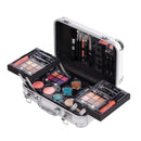 Maúve Carry All Trunk Train Case with Makeup and Reusable Black & White Aluminum Case (CREAM) Maúve