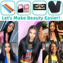22 Inch Glueless Lace Front Wigs Human Hair Pre Plucked Straight Lace Front Human Hair Wigs 4x4 Closure Human Hair Wig With Baby Hair Brazilian Virgin Lace Frontal Human Hair Wigs for Black Women mengkai Store
