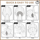 Teenitor Hair Donut, Hair Bun Maker, Black（Extra-large, Large, Medium and Small） Teenitor