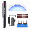 UV LED Nail Lamp, Melodysusie UV Light for Nails, Portable UV LED Nail Lamp with MelodySusie Electric Nail Drill, Portable Electric Nail Drill Machine for Acrylic Gel Nails MelodySusie
