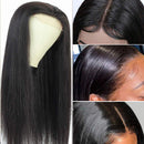 4x4 Lace Front Wigs Straight Hair Human Hair Lace Closure Wigs For Black Women Pre Plucked Hairline Human Hair Lace Front Wigs with Baby Hair Bleached Knots 14inch Morbeau