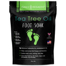 Daily Remedy Tea Tree Oil Foot Soak, Callus Remover Gel & Foot File- Complete 3-In-1 Foot Care Set For Calluses, Cracked Heels, Dry Skin, Foot Odor, Athlete’s Foot- Soothes & Repairs Feet- Made In USA DAILY REMEDY