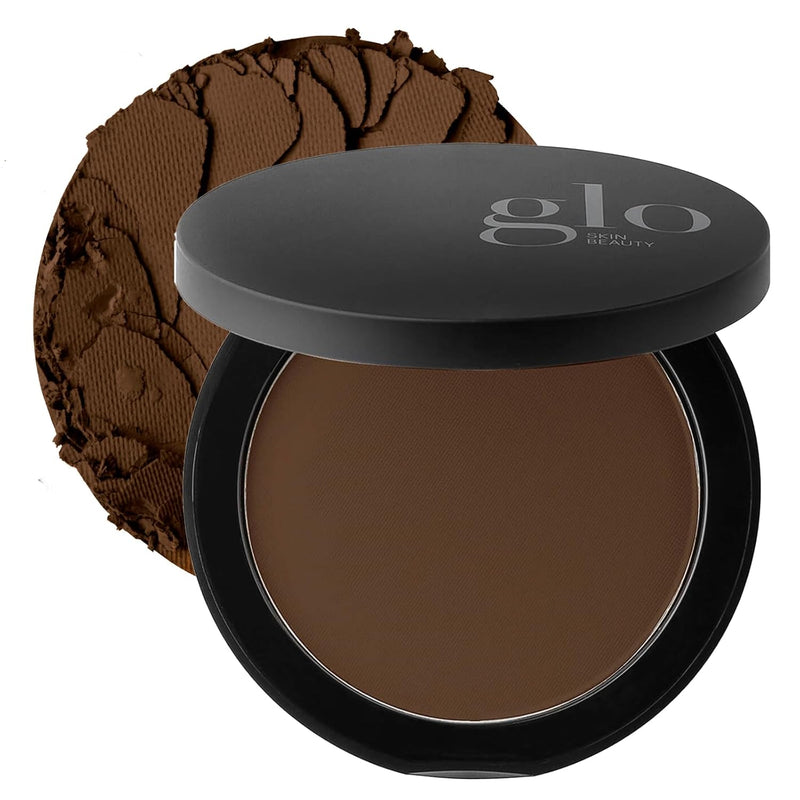 Glo Skin Beauty Pressed Base Powder Foundation Makeup (Natural Medium) - Flawless Coverage for a Radiant Natural, Second-Skin Finish Infinity Warehouse