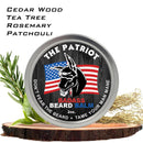Badass Beard Care Beard Balm - The Patriot Scent, 2 Ounce - All Natural Ingredients, Keeps Beard and Mustache Full, Soft and Healthy, Reduce Itchy and Flaky Skin, Promote Healthy Growth Badass Beard Care