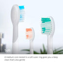GreaterGoods Sonic Electric Replacement Heads, 3 Count for S/E Toothbrush, Only Works with gG Toothbrushes (Soft) Greater Goods