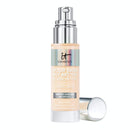IT Cosmetics Your Skin But Better Foundation + Skincare, Fair Warm 10 - Hydrating Coverage - Minimizes Pores & Imperfections, Natural Radiant Finish - With Hyaluronic Acid - 1.0 fl oz It Cosmetics