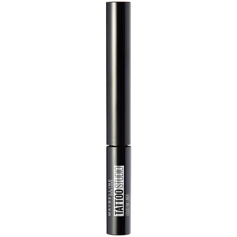 Maybelline New York Tattoo Studio Liquid Ink Eyeliner Makeup, up to 36HR Wear, Sweat Resistant, Smudge Resistant, Ink Black, 0.08 Fl.Oz Maybelline New York