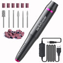 MelodySusie Electric Nail Drill USB Type, Portable Electric Nail Drill Machine for Acrylic Gel Nails, Professional Efile E File Manicure Pedicure Polishing Shape Tools for Home Salon Use, Grey MelodySusie Store