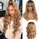 13x4 Deep Part Human Hair Lace Front Wigs Curly Wave