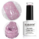 Glitter Gel Nail Polish, Gold Diamond Gelpolish Spark Shiny Nail Art Soak Off U V L E D Lacquer Gel Nail Starter Manicure Salon DIY at Home RAR82 Infinity Warehouse