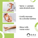 O.R.G Skincare Mineral Peel Body Exfoliator - K-Beauty Body Peel for Smooth, Glowing Skin - Gentle Non-Abrasive Exfoliating Formula for Sensitive Skin, Natural & Cruelty-Free, 6 ounces Infinity Warehouse