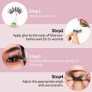 DYSILK 5 Pairs 6D Mink Eyelashes Faux Wispy Long Dramatic False Eyelashes Fluffy Soft Thick Fake Eyelashes Volume Extension Reusable Eyelashes Pack Handmade Makeup Lashes No Glue |004-16.7mm DYSILK