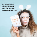 Everyday Rice Bran Soothing Mask With No Harsh Chemicals - Hydrating, Rejuvenating, and Clarifying (Pack of 10) FACETORY