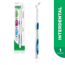 GUM - 625UC Proxabrush Permanent Handle with Tight, Moderate, & Wide Go-Between Heads GUM