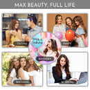 Maxfull Seamless Clip In Remy Hair Extensions Ombre Brown with Silicon Base, Invisi-PU Real Remy Hair Extensions Clip On Human Hair, 7pcs, 22inch, 110g Maxfull Store