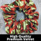Softball Scrunchie, Softball Hair Accessories, Girls Softball Premium Velvet Scrunchie, Gift for Softball Player and Softball Teams (Red) Infinity Collection