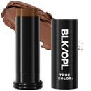 BLK/OPL Skin Perfecting Foundation Stick, SPF 15 Buildable & Blendable Face Foundation Makeup with Matte Finish - Full Coverage, Color Correcting & Sculpting - Hypoallergenic (Amber)