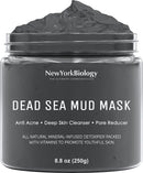 New York Biology Dead Sea Mud Mask for Face and Body with Dead Sea Mud Mask Infused with Lavender - Spa Quality Pore Reducer for Acne, Blackheads and Oily Skin, Natural Skincare – 8.8 Oz NEW YORK BIOLOGY THE ULTIMATE COSMECEUTICALS