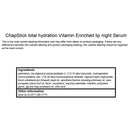 ChapStick Total Hydration Vitamin Enriched Lip Night Serum, Night Lip Serum for Overnight Lip Care - 0.21 Oz ChapStick