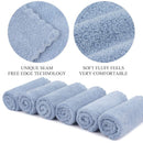 SUNLAND Microfiber Face Makeup Remover Cloth Reusable Facial Cleansing Towel Ultra Soft Face Washcloth 11inchx 11inch (6pack, blue) SUNLAND Store