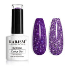 Glitter Gel Nail Polish, Gold Diamond Gelpolish Spark Shiny Nail Art Soak Off U V L E D Lacquer Gel Nail Starter Manicure Salon DIY at Home RAR82 Infinity Warehouse