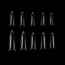 Vivace Clear Stiletto 500 Acrylic False Fake Nail Tips With Clear Plastic Case for Nail Salon Nail Shop (Clear Stiletto) Vivace