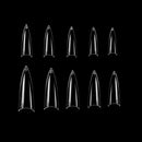 Vivace Clear Stiletto 500 Acrylic False Fake Nail Tips With Clear Plastic Case for Nail Salon Nail Shop (Clear Stiletto) Vivace