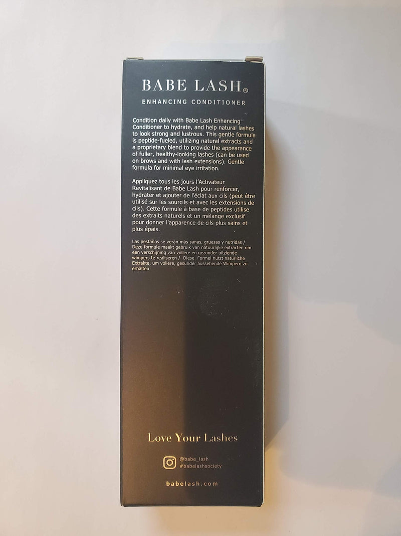 Babe Lash Enhancing Conditioner - Conditioning Serum for Eyelashes, with Peptides and Biotin, Companion to Essential Lash Serum, 3mL, 4-month Supply Babe Lash