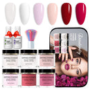 Beautivity Dipping Powder Nail Starter Kit Acrylic Dipping System portable 6 color powder Beautivity