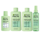 Garnier Fructis Hair Filler Bonding Pre-Shampoo + Fullness Repair Shampoo, Conditioner + Thickeing Spray Set with Polypeptides (4 Items), 1 Kit Infinity Warehouse