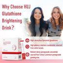 HUJ Glutathione Brightening Drink - Liposomal Liquid Glutathione - Skin Radiance, Metabolic Wellness & Immunity Support - Contains White Tomato Extract & Pomegranate Juice Concentrate - 30 Bags Infinity Warehouse