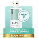 Olay Skin Solutions Hydrating Body Wash for Women with Salicylic Acid, 17.9 fl oz (Pack of 4) Infinity Warehouse